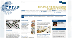 Desktop Screenshot of cetaf.org