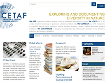 Tablet Screenshot of cetaf.org